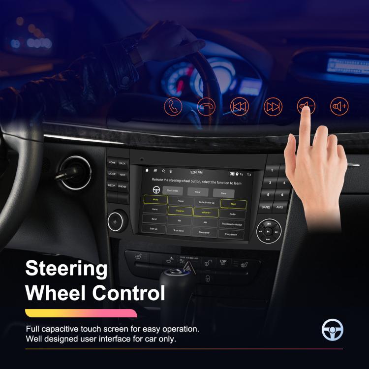 7 inch Horizontal Screen 2+64G Bluetooth Car Player Carplay Car Center Control Integrated Machine For Mercedes-Benz W211 / E200 / E220 / CLS350 / CLS500, Standard, Standard+AHD+Mic 7 inch Horizontal Screen 2+64G Bluetooth Car Player Carplay Car Center Control Integrated Machine For Mercedes-Benz W211 / E200 / E220 / CLS350 / CLS500, Standard, Standard+AHD+Mic